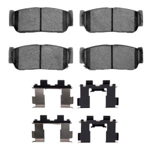 Kia Sorento Brake Pads - Rear - R1 Concepts - Semi Met Pads - `03-`09